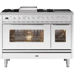 Cooker with oven Professional Plus 120 cm  P12FIWE3 6 burners with fry top and 2 induction zones
