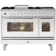 Cooker with oven Professional Plus 120 cm  P12FIWE3 6 burners with fry top and 2 induction zones