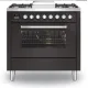 Range cooker with oven Pro Line  90 cm L09FWM3 6 burners with fry top