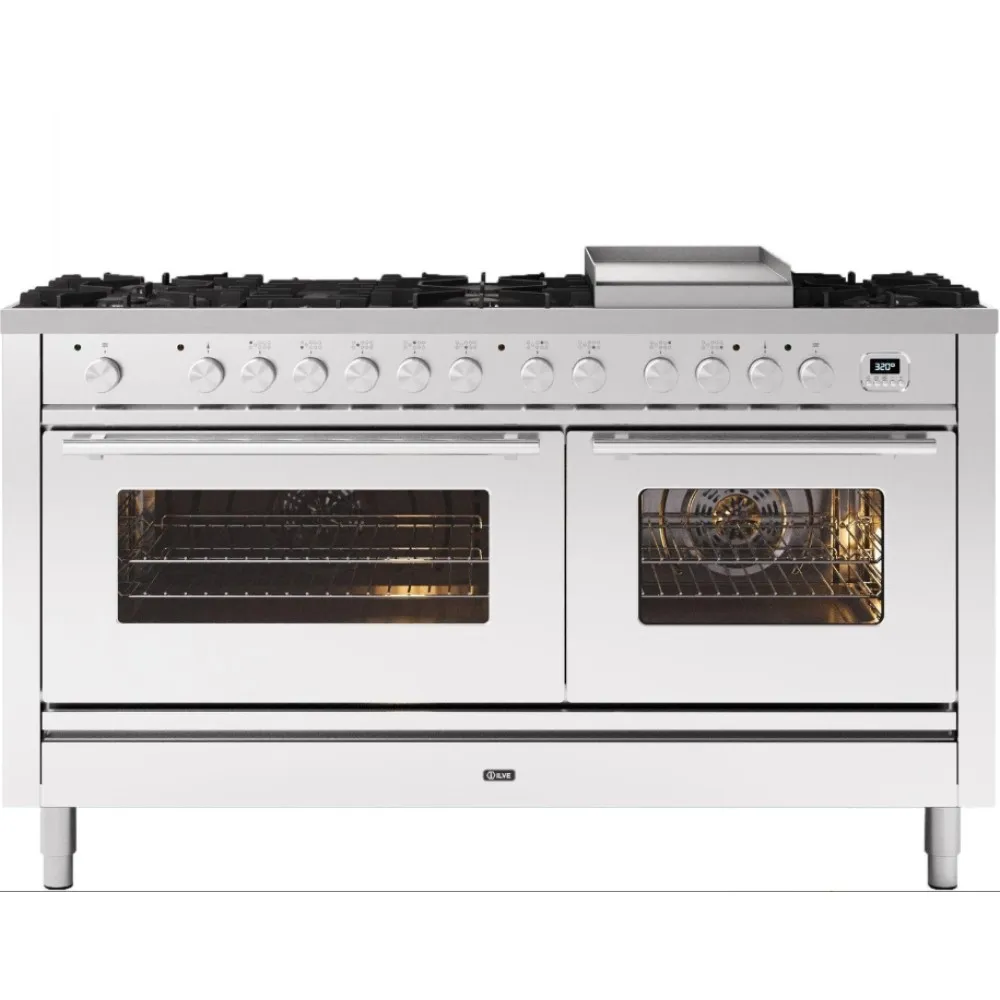 Range cooker with oven Professional Plus 150 cm P15FWE3 9 burners with fry top