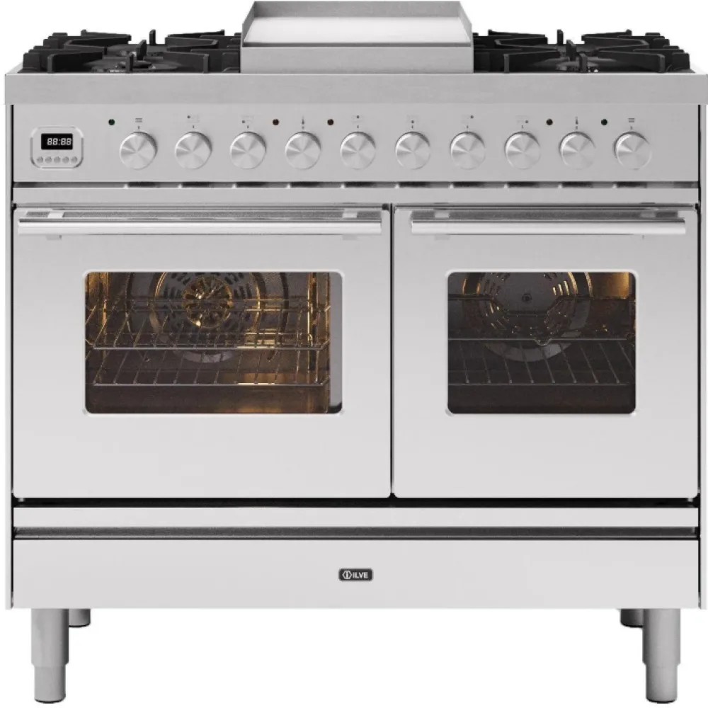 Cooker with oven Professional Plus 100 cm PD10FWE3 6 burners with fry top