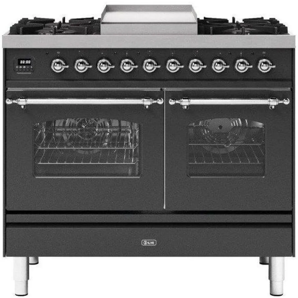 Range coocer  with oven Nostalgie PD10FWE3 6 burners with fry top