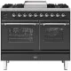 Range coocer  with oven Nostalgie PD10FWE3 6 burners with fry top