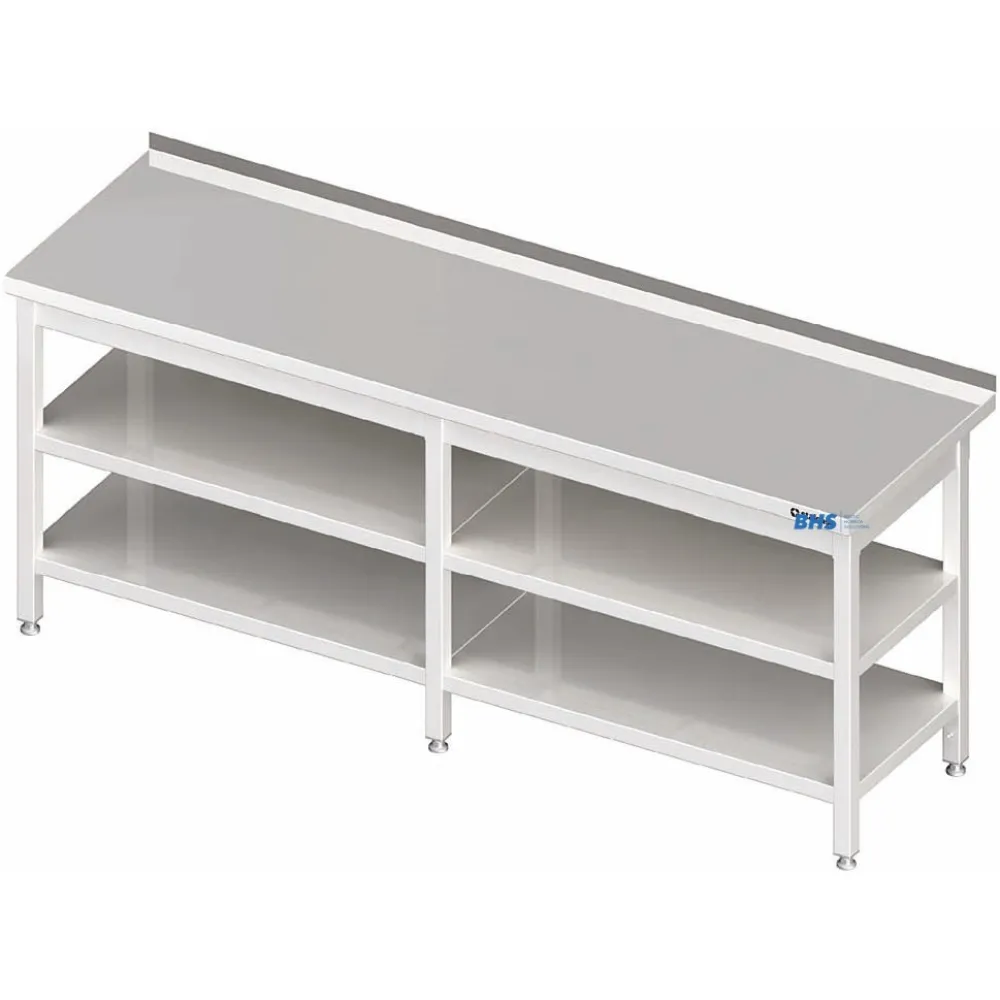 Metal table with two shelves 2100