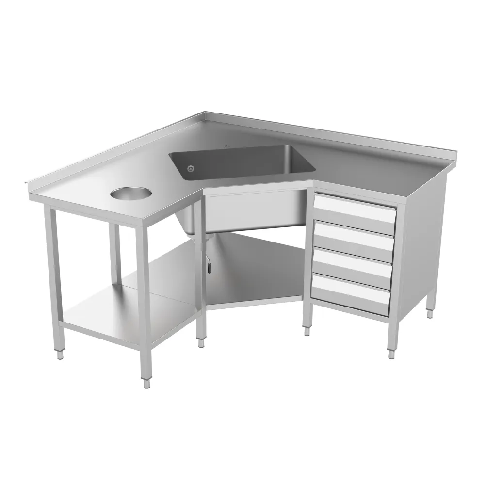 Pot sink with table 800