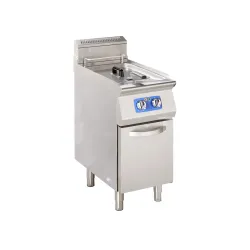 Electric fryer with cold zone 1x17 L
