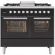 Range cooker with oven Pro Line LD10FWM3 100 cm 6 burners with fry top