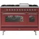 Range cooker with oven Nostalgie P12FNE3 120 cm 8 burners with fry top