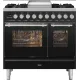 Cooker with oven Professional Plus 900 mm PD09FWE3 6 burners with fry top