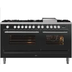 Range cooker with oven Professional Plus 150 cm P15FWE3 9 burners with fry top
