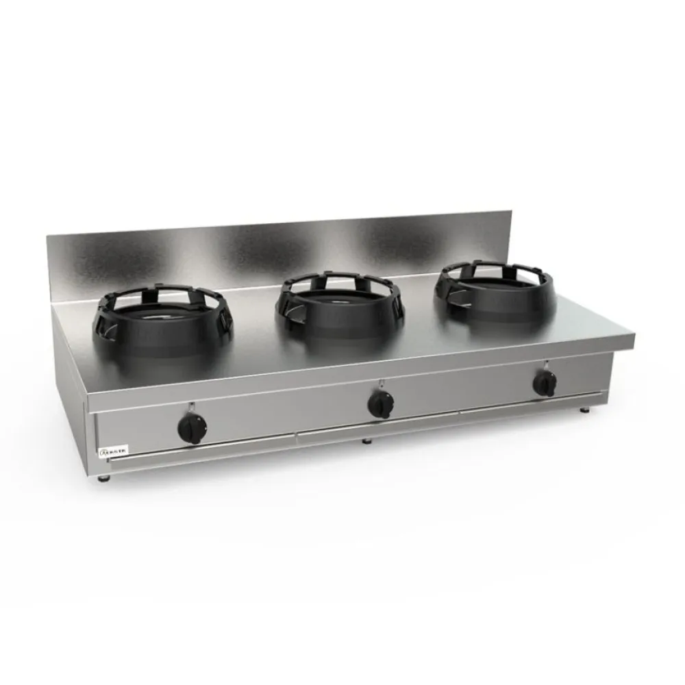Wok gaz cooking stove 1500x700mm LS03150070BB