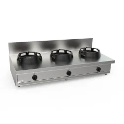 Wok gaz cooking stove 1500x700mm LS03150070BB