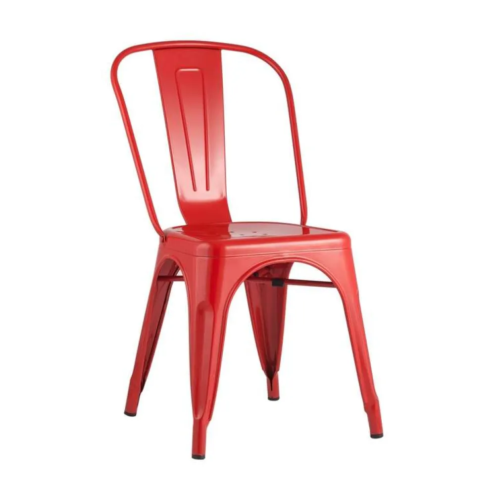 Chair PARIS TOLIX in Red Steel
