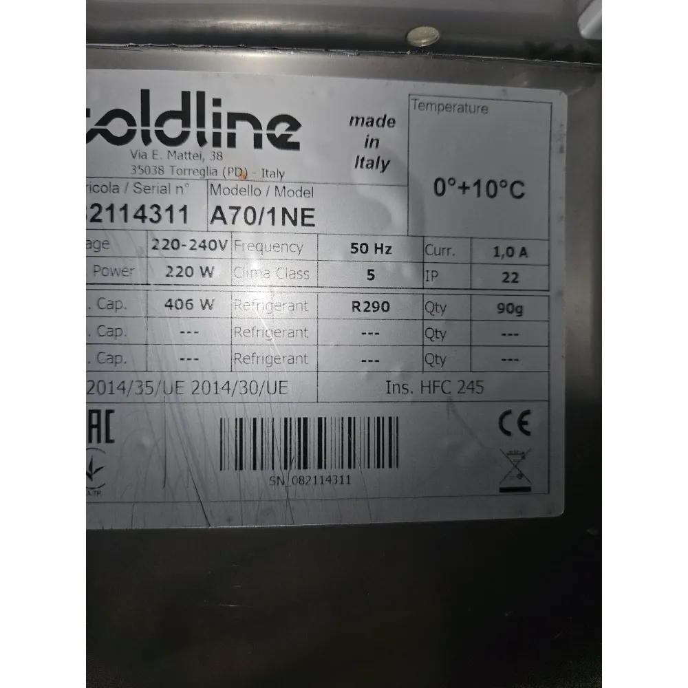 Lightly Used Coldline 700 L Professional Refrigerator