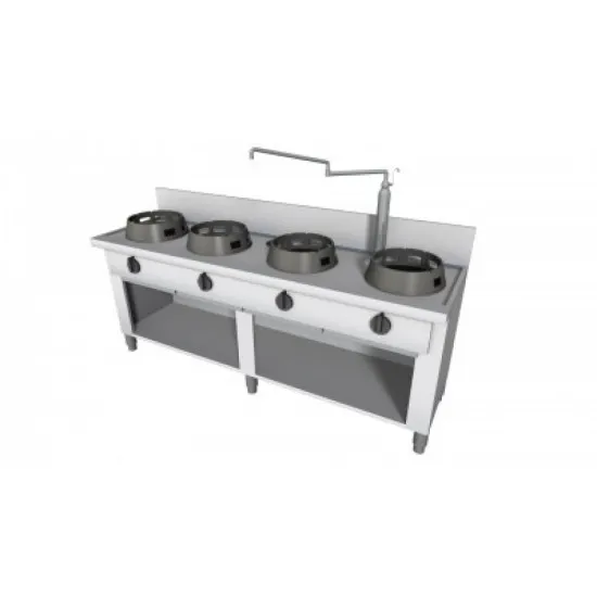 Wok cooking stations