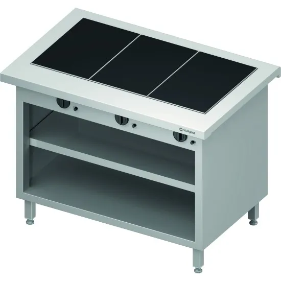 Heating station with hot ceramic plate