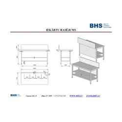 Stainless steel work table for induction cooktops