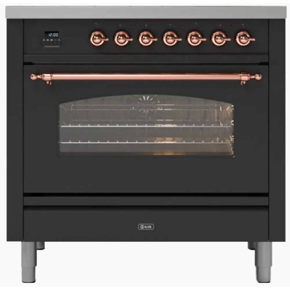 Nostalgie P09PNE3 stove with oven, 4 burners + 1 extended burner