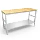 Worktable with wooden top 2200x1000 mm