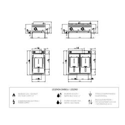 Electric fryer 12+12 L FRBE77T DOMINA PRO 700