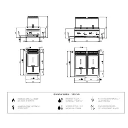 Gas fryer 9 liters MFRG74T