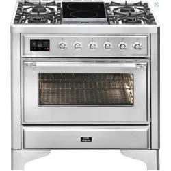 Ilve Majestic 90cm with 4 Gas Burners and Dual Zone Induction