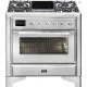 Ilve Majestic 90cm with 4 Gas Burners and Dual Zone Induction