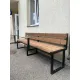 Outdoor Bench with Fixed Tables