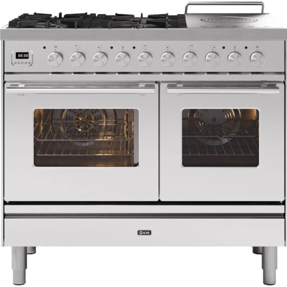 Stove with oven Professional Plus 100 cm PD10SWE3 4 burners + enlarged baking area