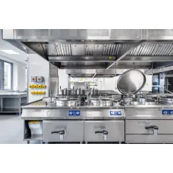 Kitchen of the hospital canteen for public catering