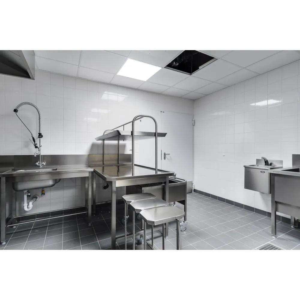 Kitchen of the hospital canteen for public catering