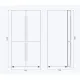 Freestanding cross-door refrigerator Professional Plus 90 cm R91SCD