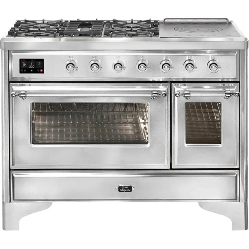 Ilve Majestic M12SDNE3 120cm 6 burners + 1 extended cooking zone