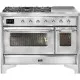 Ilve Majestic M12SDNE3 120cm 6 burners + 1 extended cooking zone
