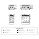 Ceramic hob 2 zones 4.3 kW
