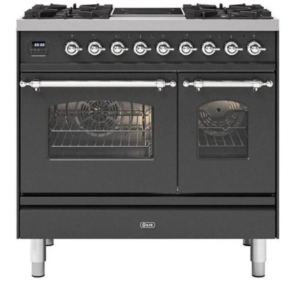 Stove with oven Nostalgie PD09INE3 4 burners+2 induction