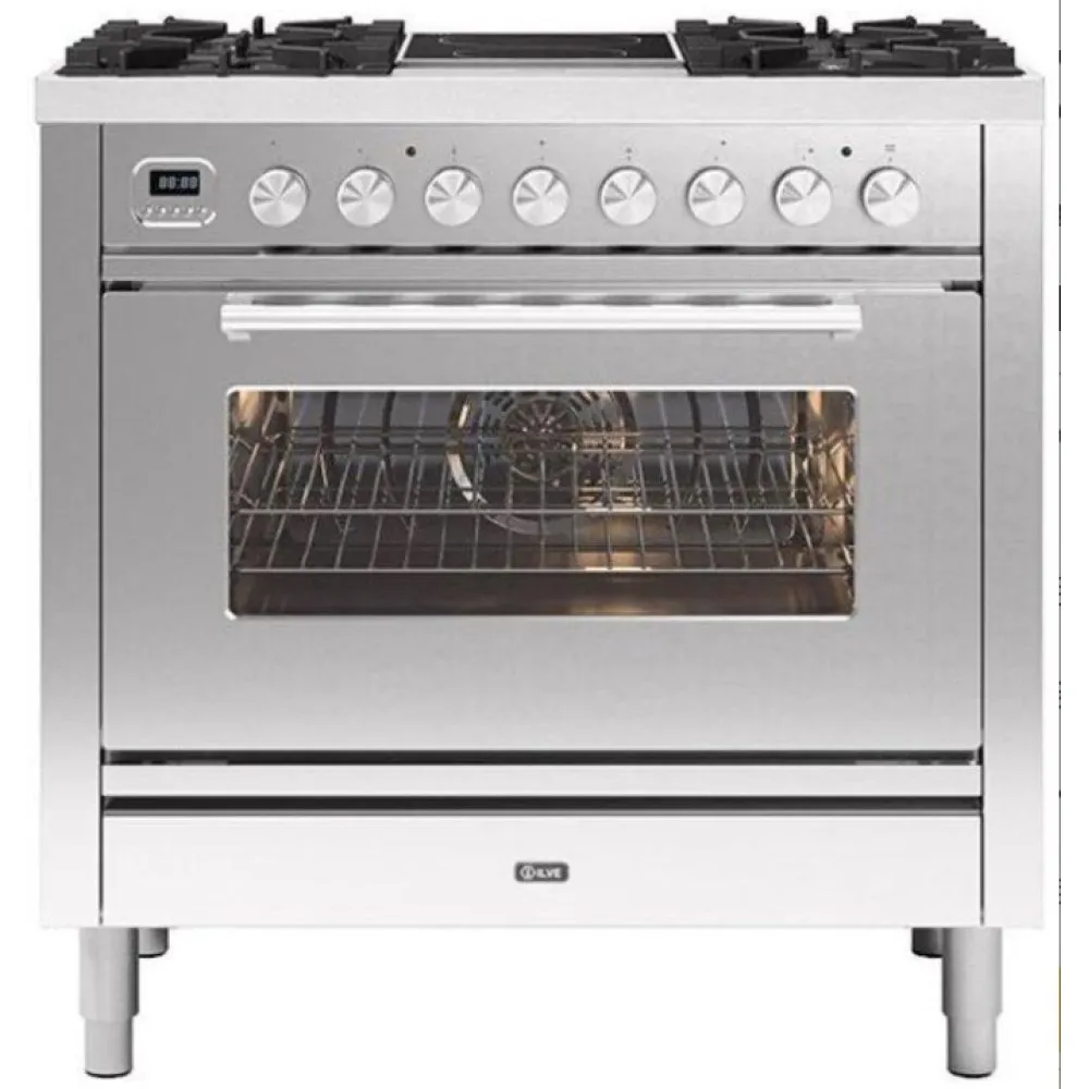 Cooker with oven Professional Plus 90 cm P09IWE3 4 burners+2 induction