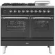 Stove with oven Nostalgie PD10SNE3 100 cm 4 burners + 1 enlarged baking zone