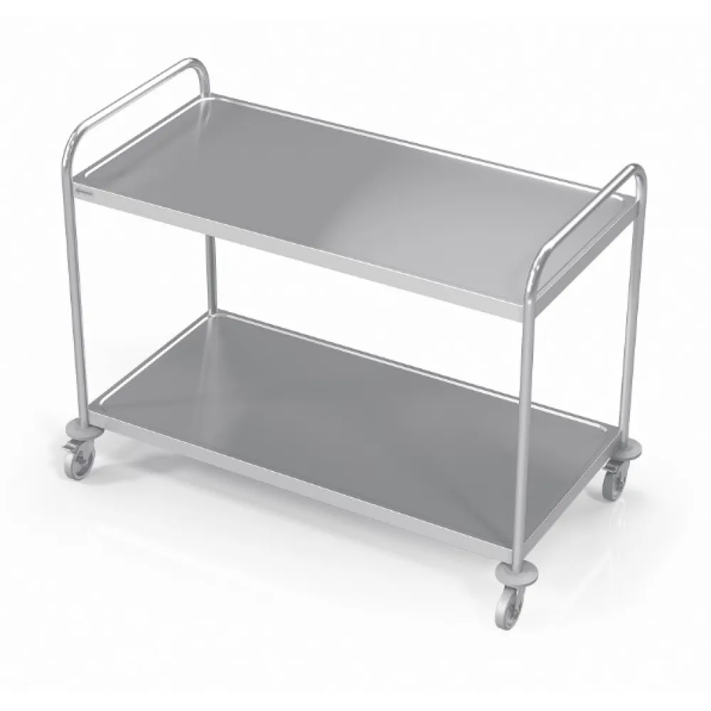 Stainless steel serving trolley VTS2