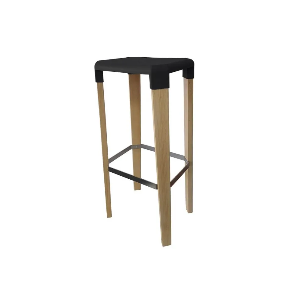 Oslo High Stool Wood