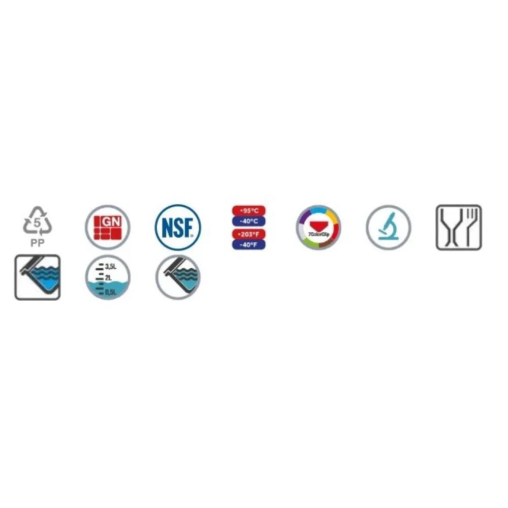 GN1/9 H-100 mm container with lid