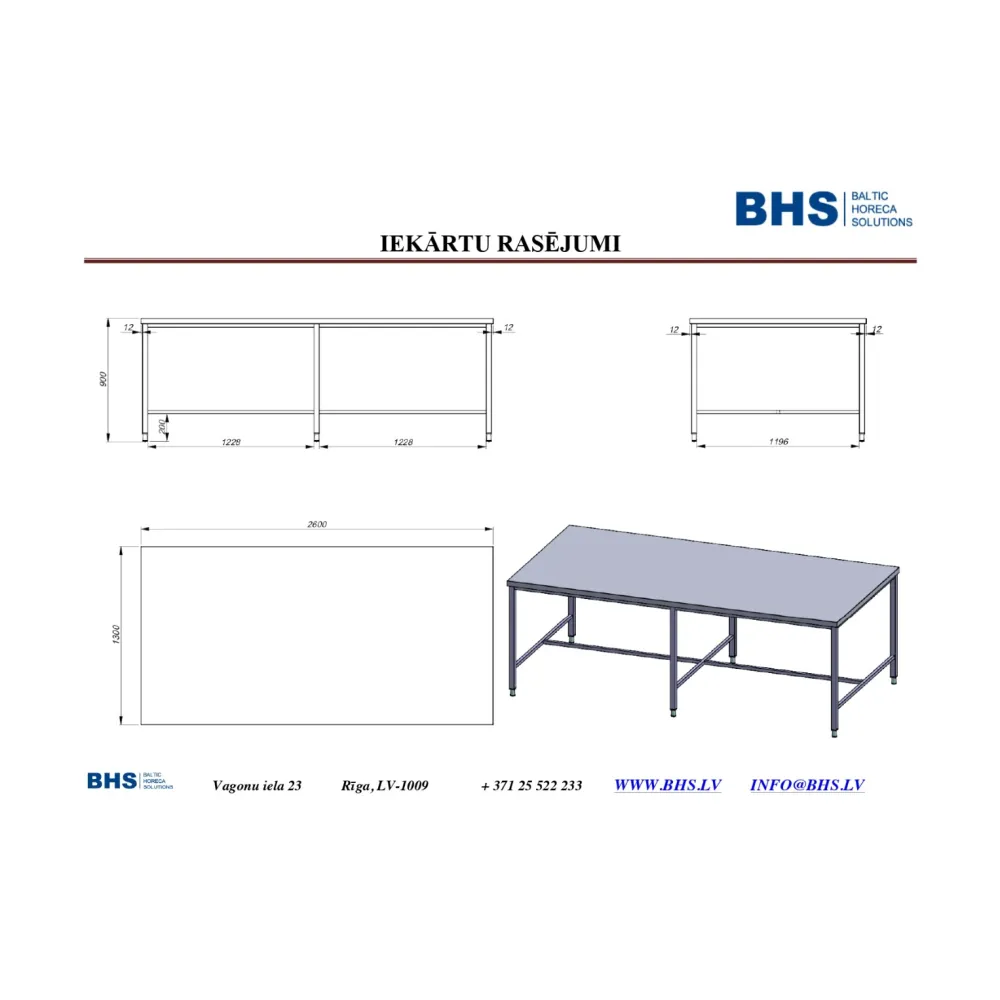 Metal work  table 2600