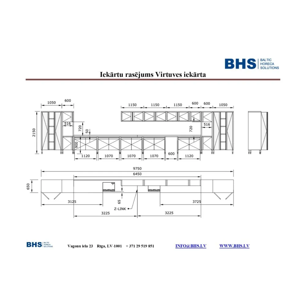 Kitchen Unit  9750 mm