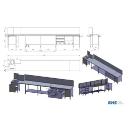 Work table with sink NN151