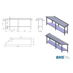 Work table with shelf
