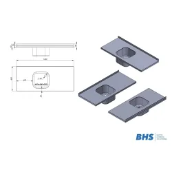 Work surface with sink