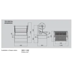Charcoal Oven P120D DROP-IN