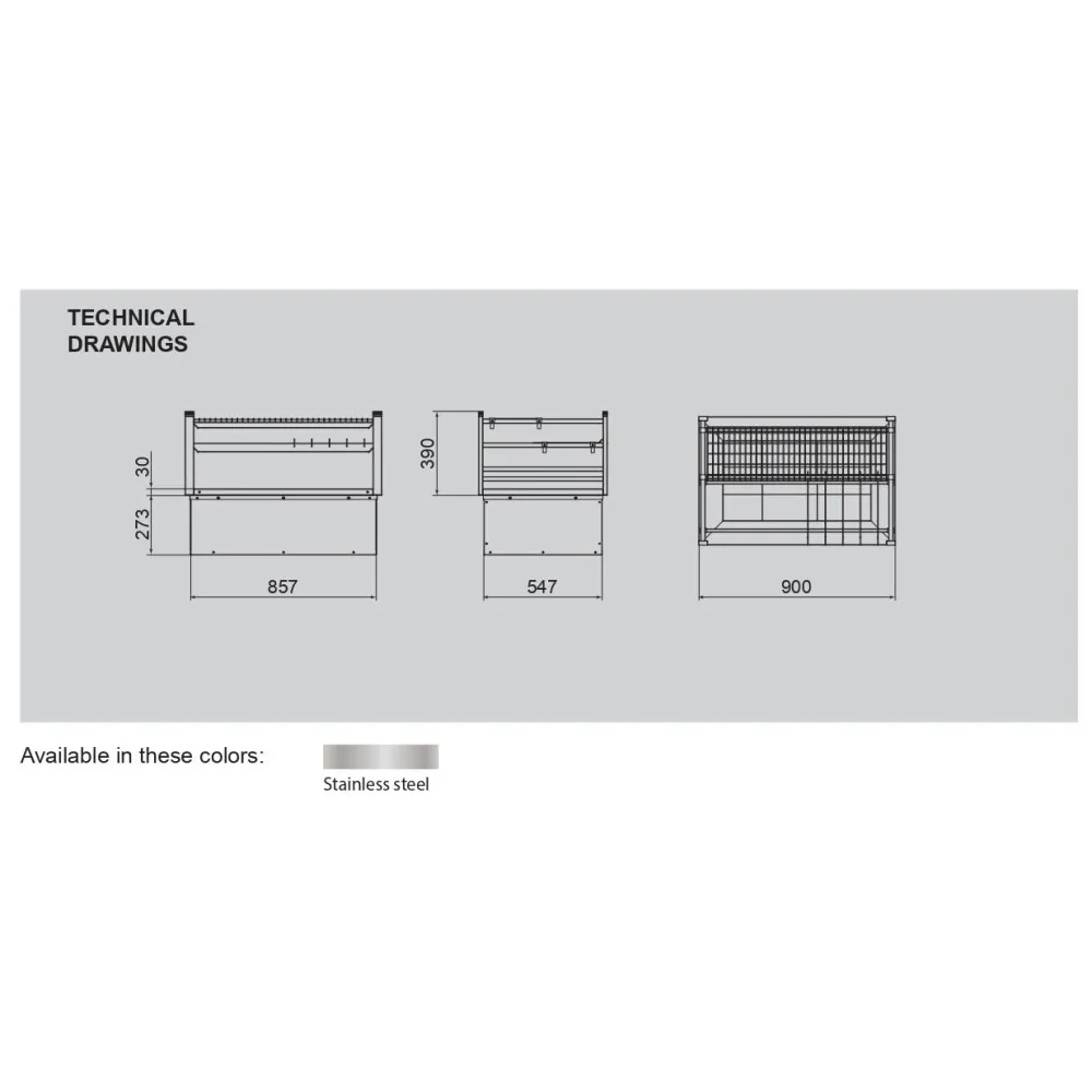 Charcoal grill Japanese style DROP IN  R90D