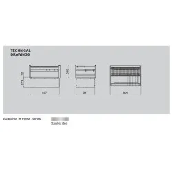 Charcoal grill Japanese style DROP IN  R90D