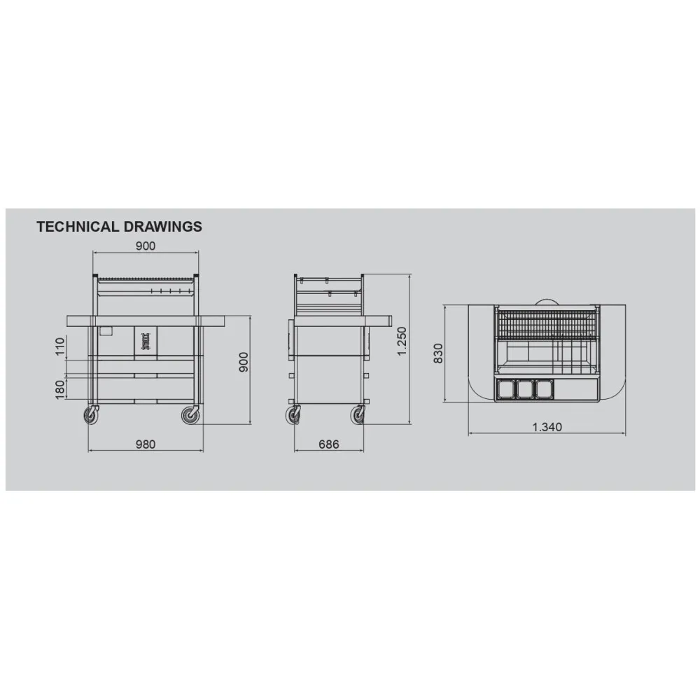 Charcoal grill Japanese style  R90ST